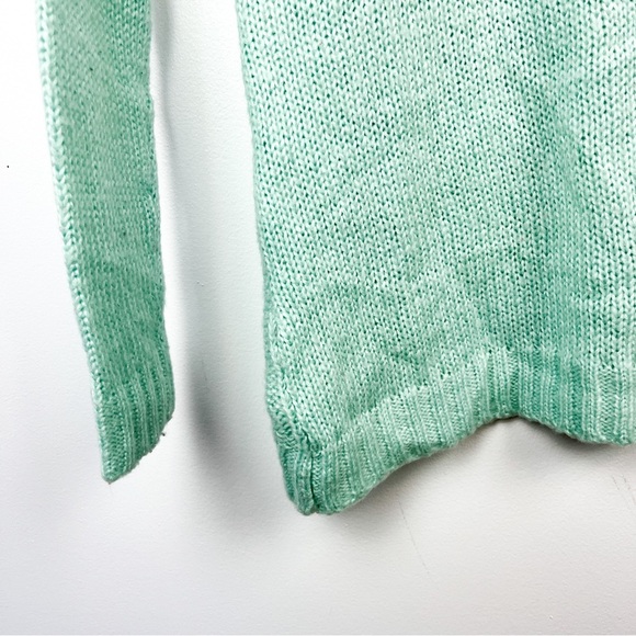 Charlotte Russe Long Sleeve Light Blue Knit Sweater - Picture 8 of 11